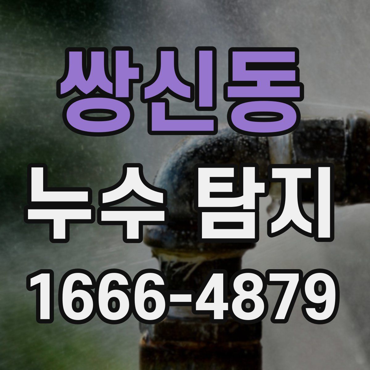 쌍신동 누수 탐지