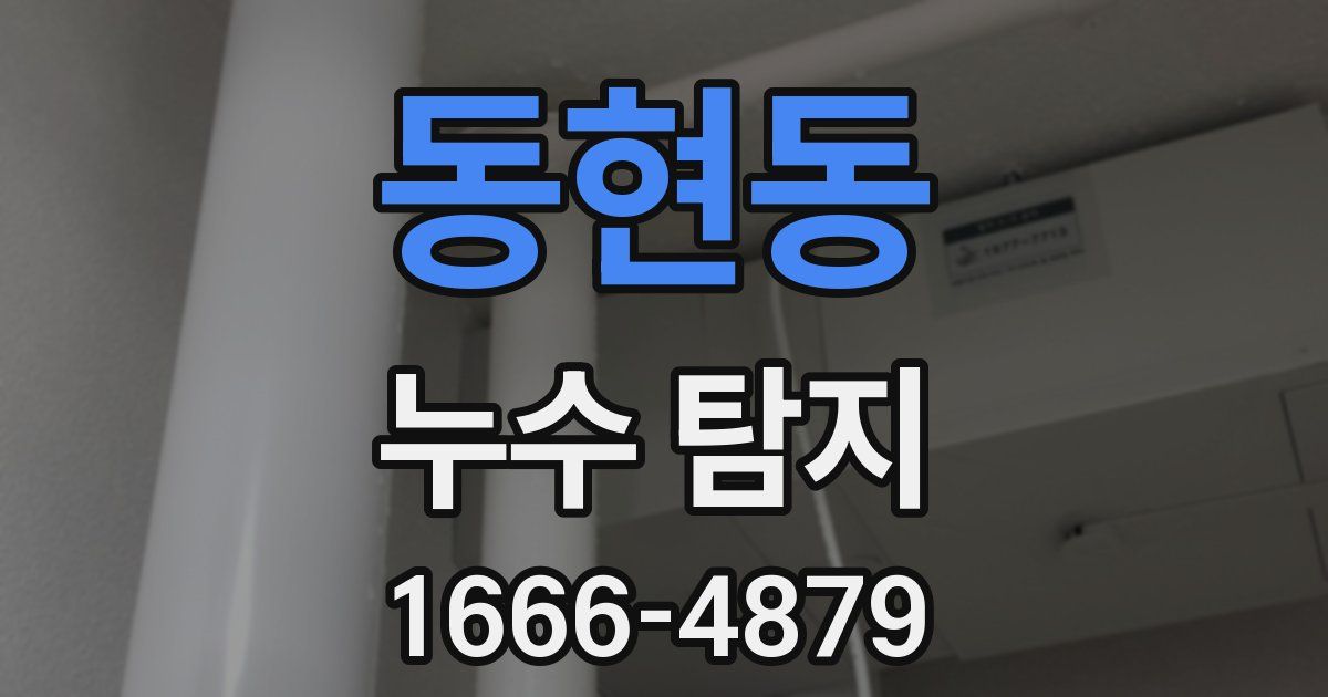 동현동 누수 탐지