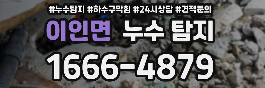 이인면 누수 탐지