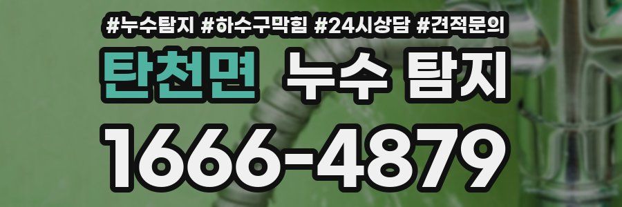 탄천면 누수 탐지