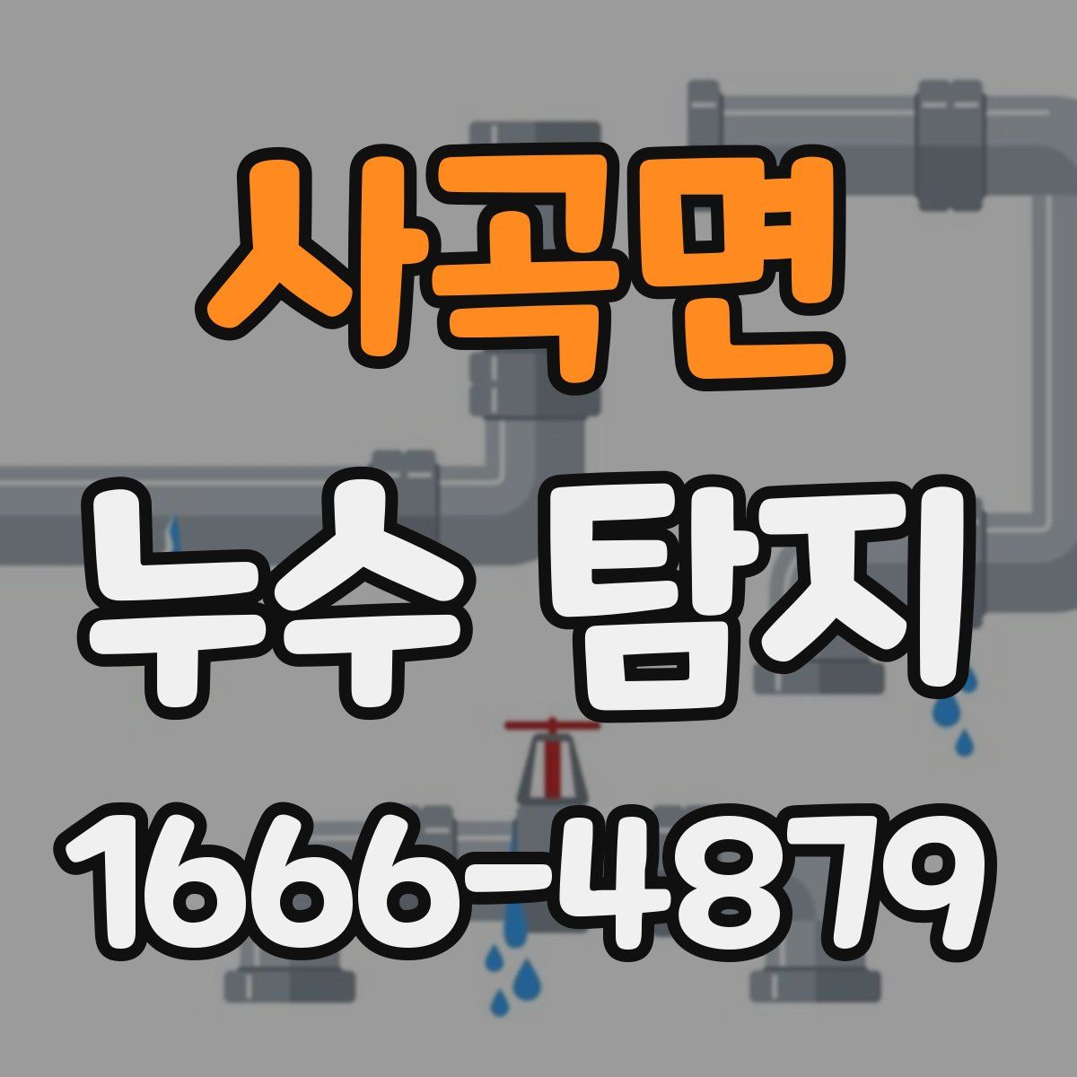 사곡면 누수 탐지