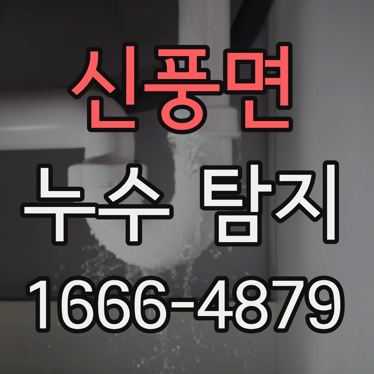 신풍면 누수 탐지