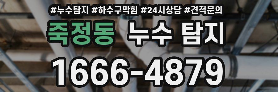 죽정동 누수 탐지
