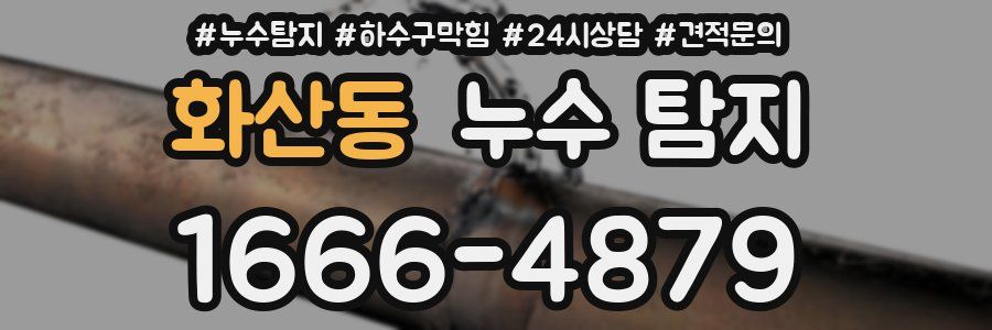 화산동 누수 탐지