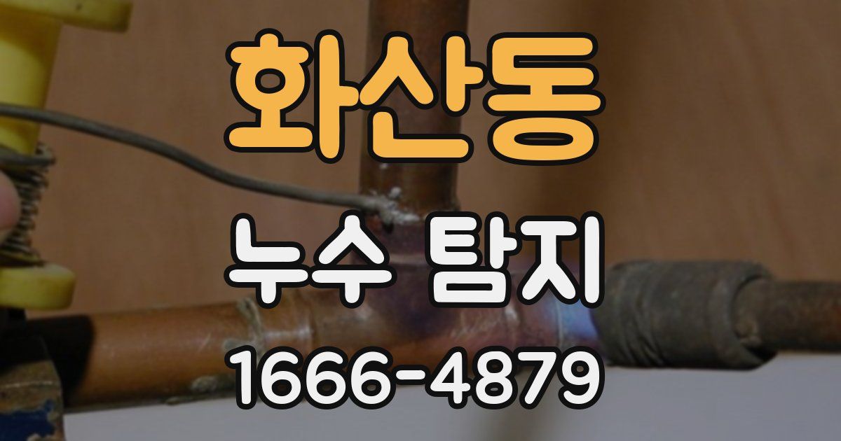 화산동 누수 탐지