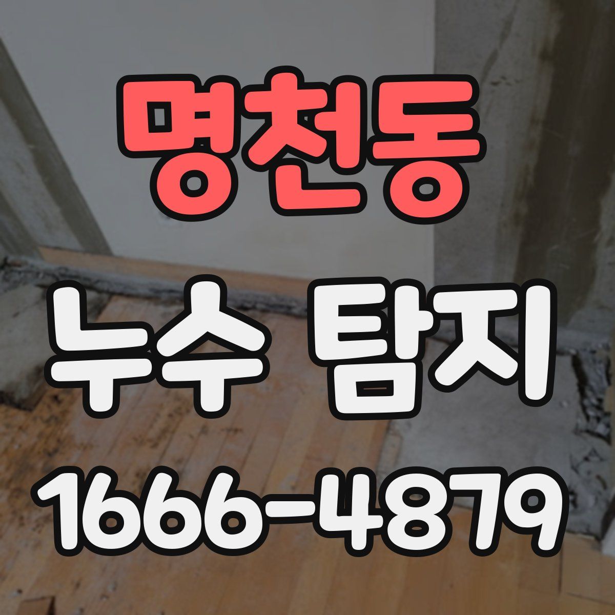 명천동 누수 탐지