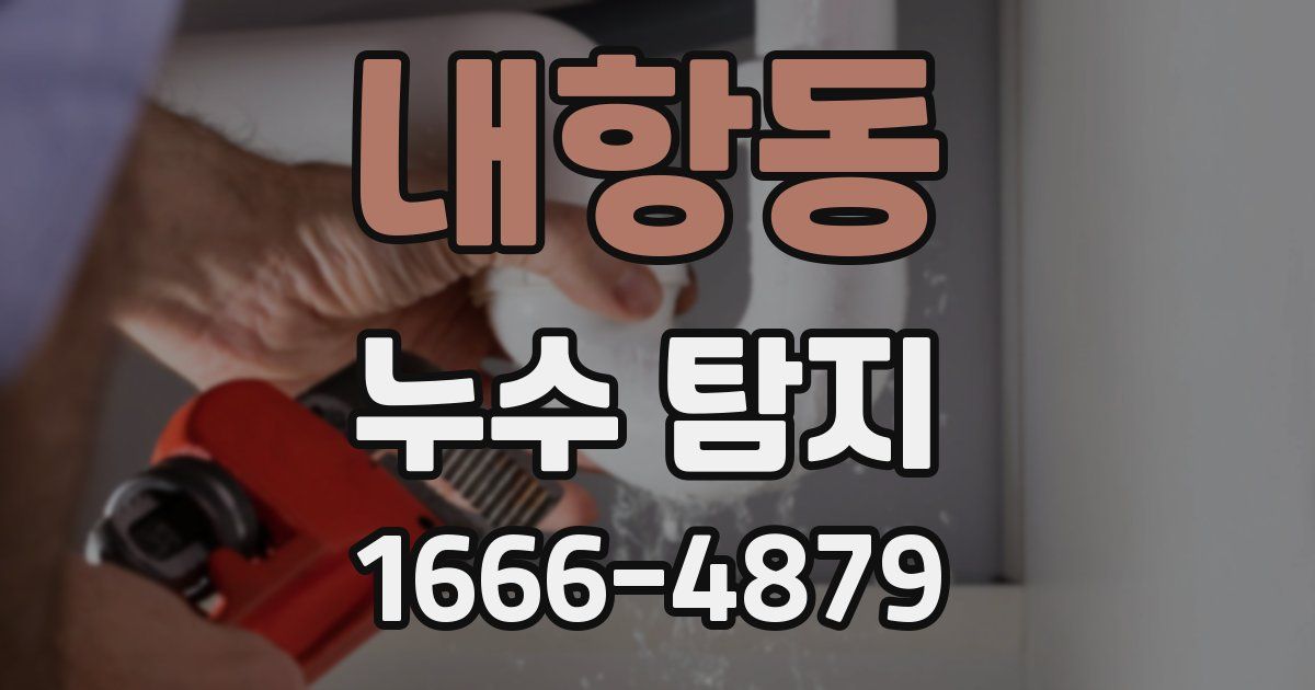 내항동 누수 탐지