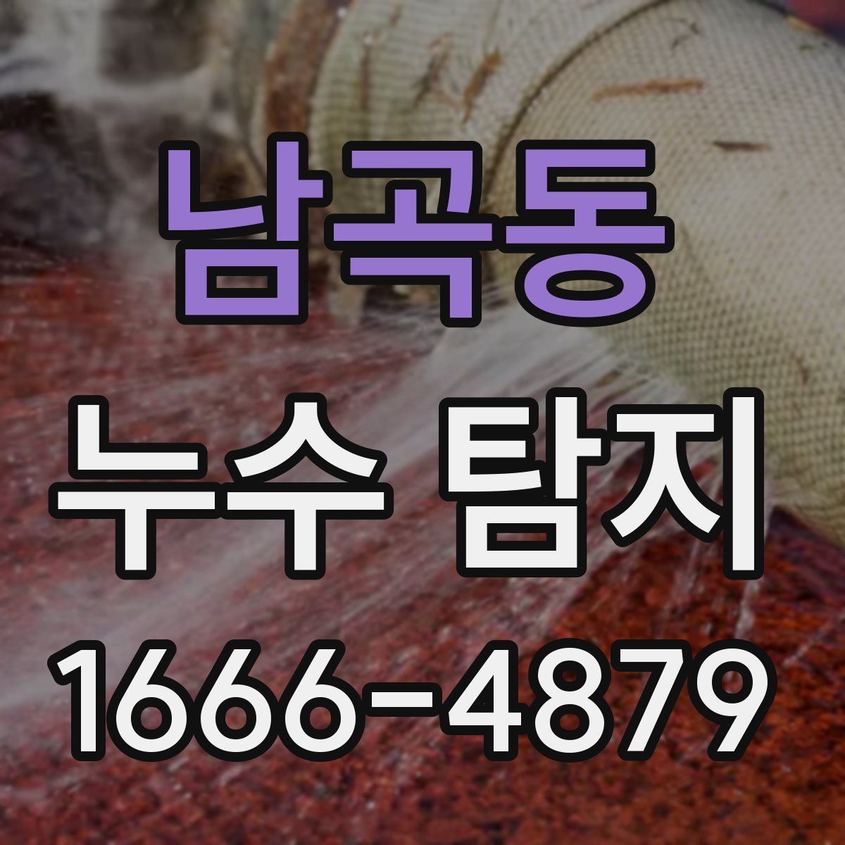 남곡동 누수 탐지