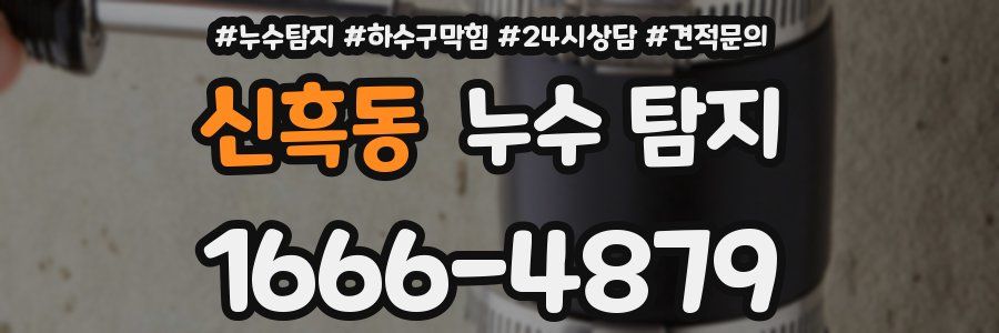 신흑동 누수 탐지