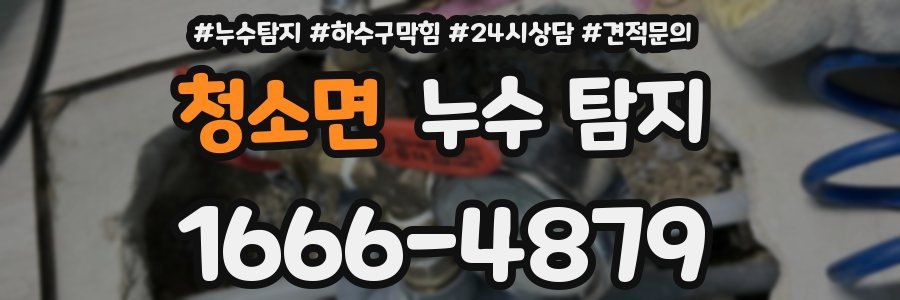 청소면 누수 탐지