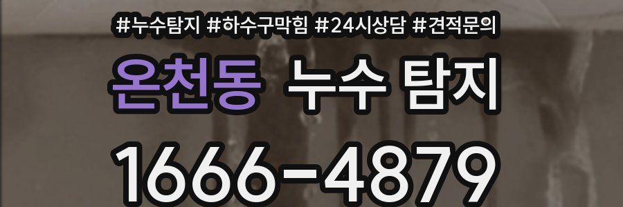 온천동 누수 탐지