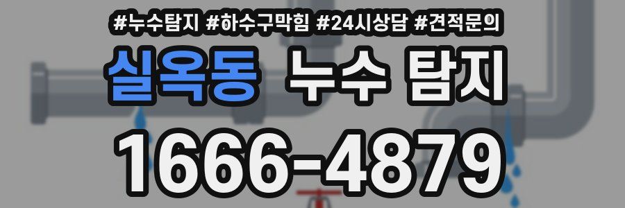 실옥동 누수 탐지
