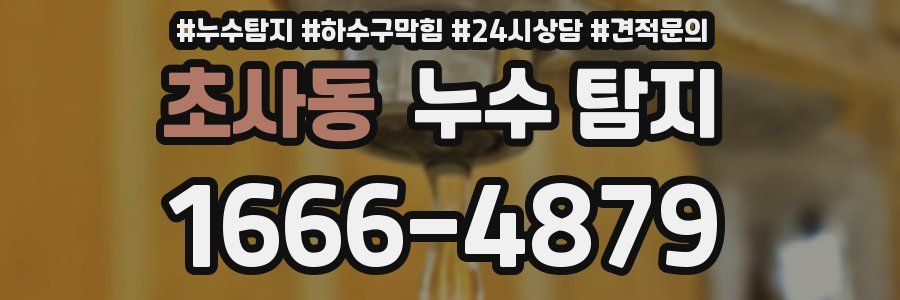 초사동 누수 탐지