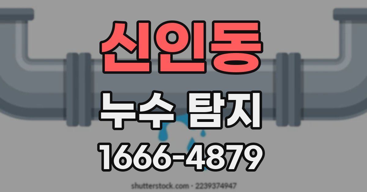신인동 누수 탐지