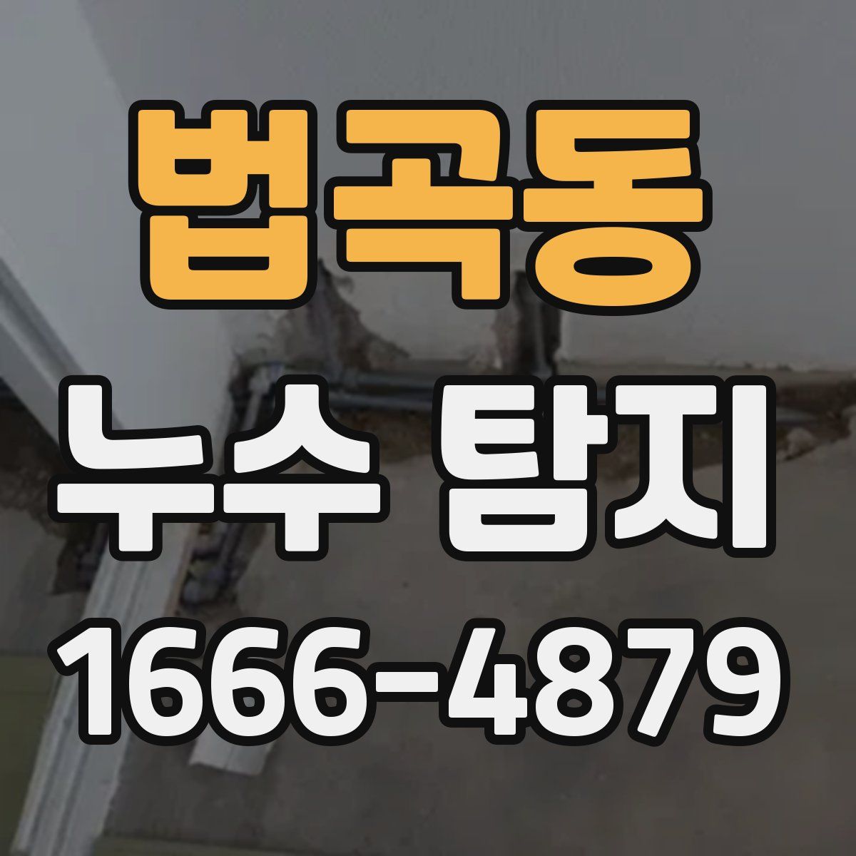 법곡동 누수 탐지