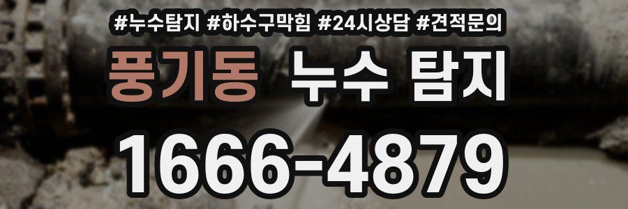 풍기동 누수 탐지