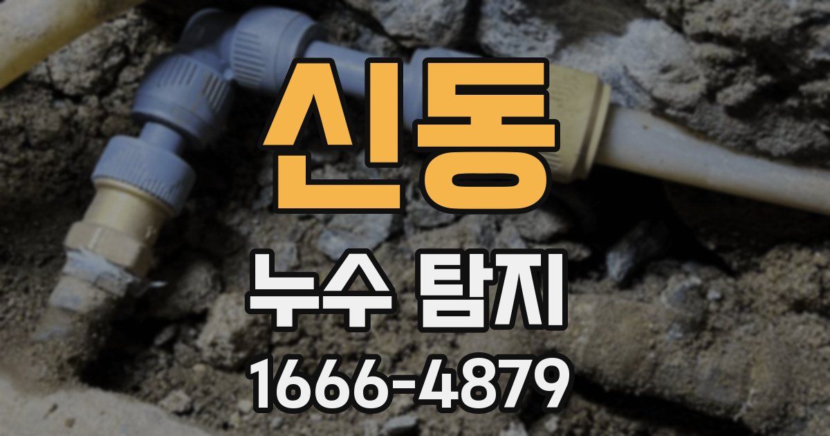 신동 누수 탐지