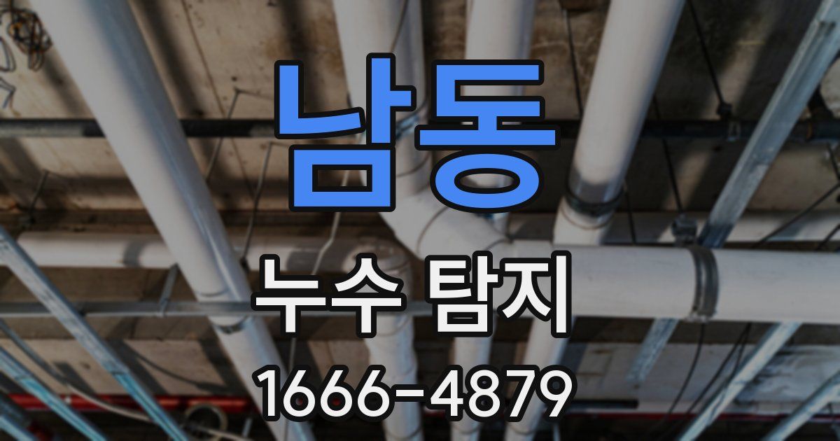 남동 누수 탐지