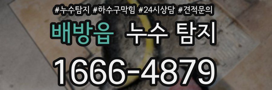 배방읍 누수 탐지