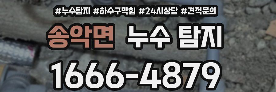 송악면 누수 탐지