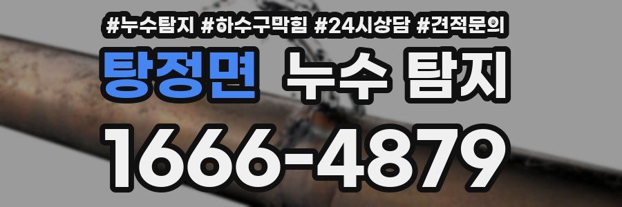 탕정면 누수 탐지