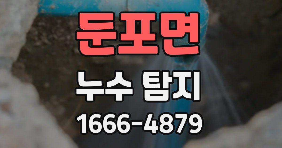 둔포면 누수 탐지