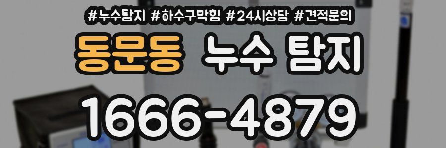 동문동 누수 탐지