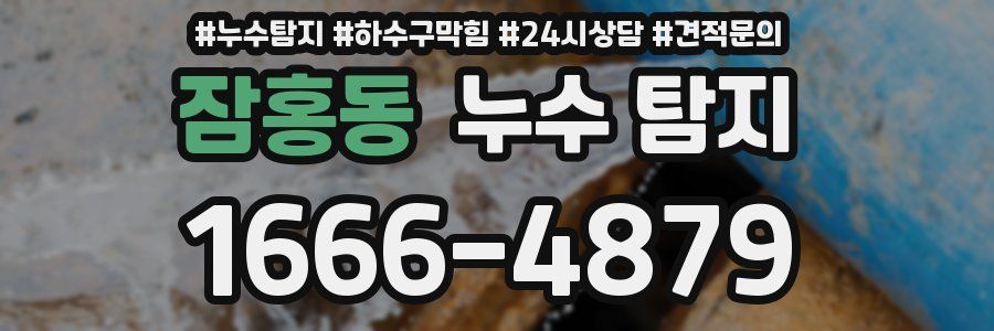 잠홍동 누수 탐지