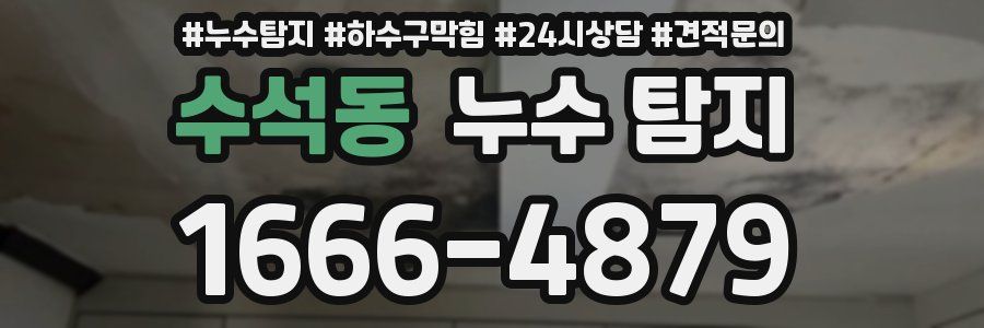 수석동 누수 탐지