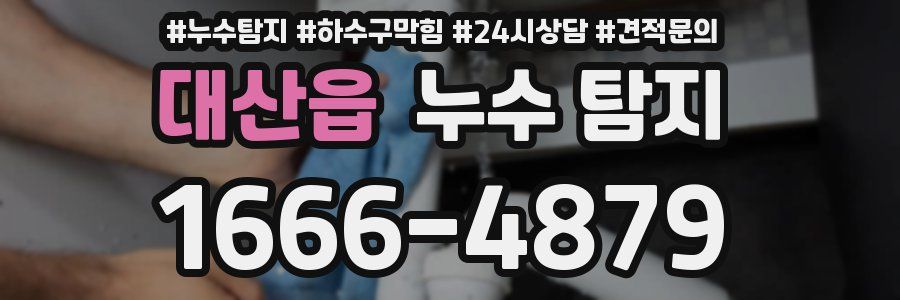 대산읍 누수 탐지