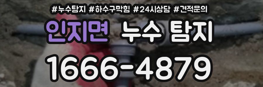 인지면 누수 탐지