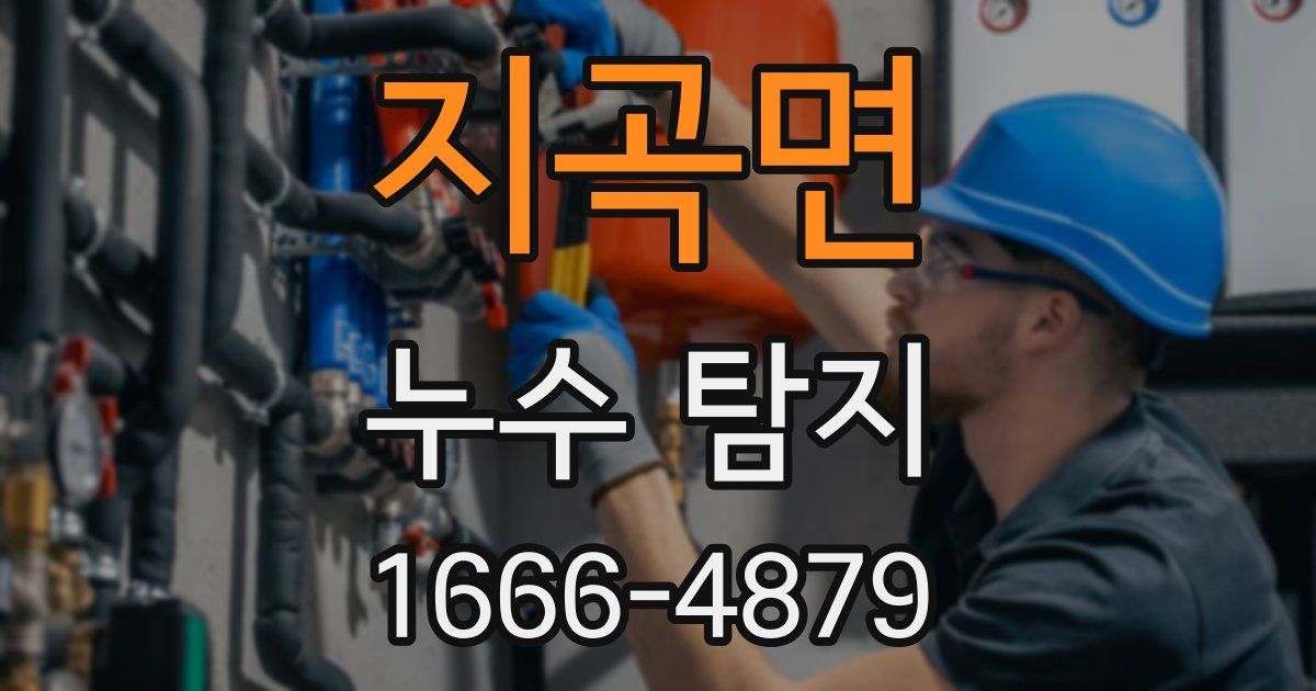 지곡면 누수 탐지