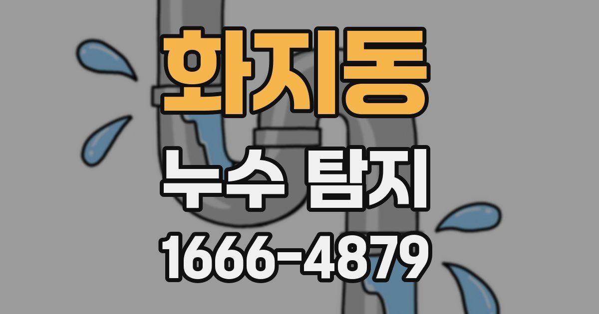 화지동 누수 탐지