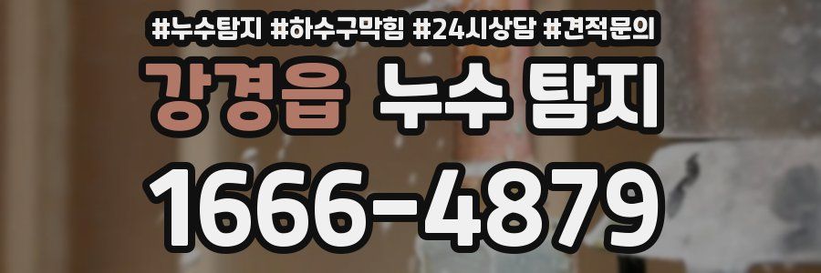 강경읍 누수 탐지