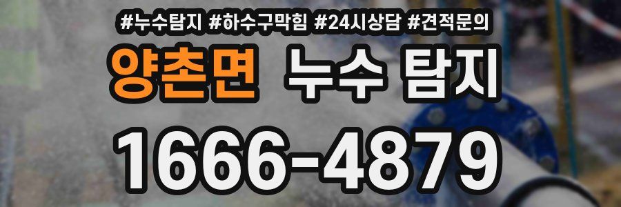 양촌면 누수 탐지