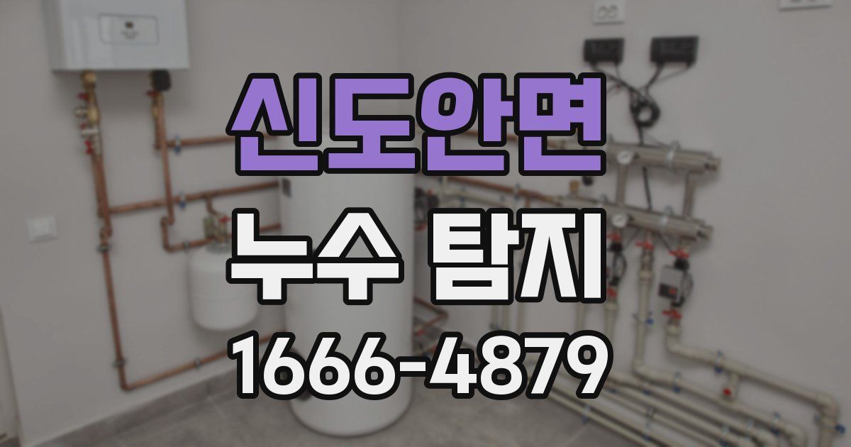 신도안면 누수 탐지