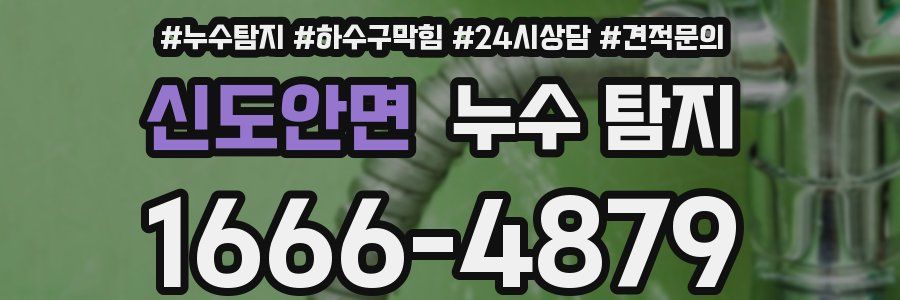 신도안면 누수 탐지