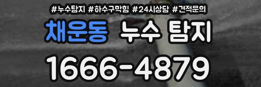 채운동 누수 탐지