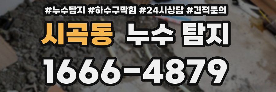시곡동 누수 탐지