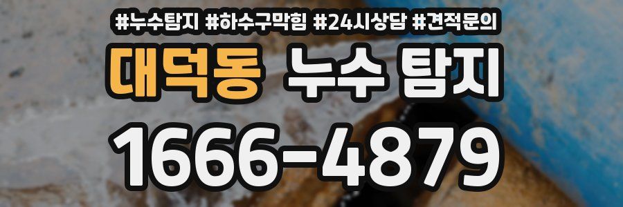 대덕동 누수 탐지