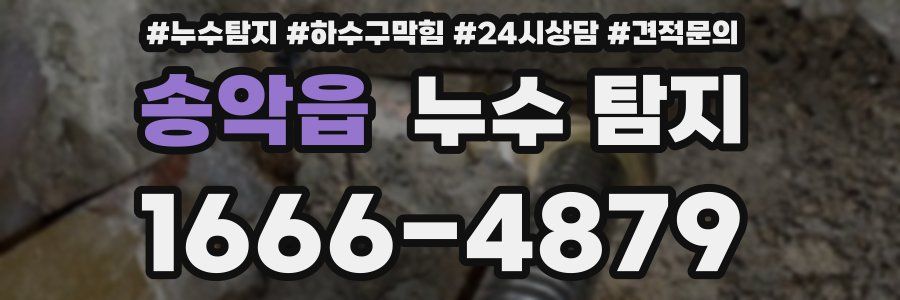 송악읍 누수 탐지