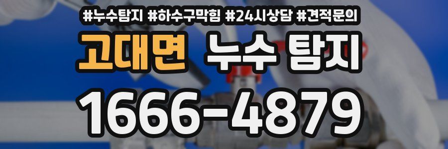 고대면 누수 탐지