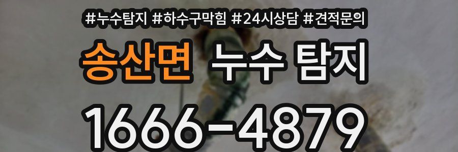 송산면 누수 탐지