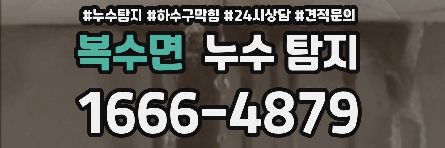 복수면 누수 탐지