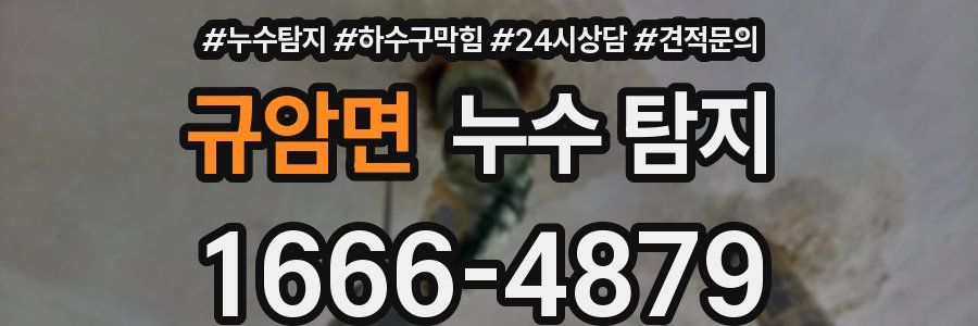규암면 누수 탐지
