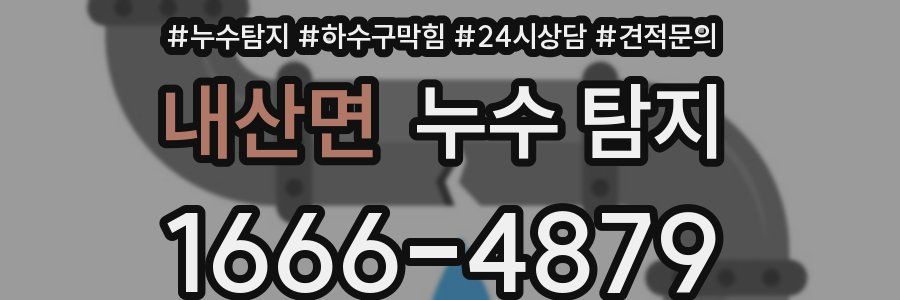 내산면 누수 탐지