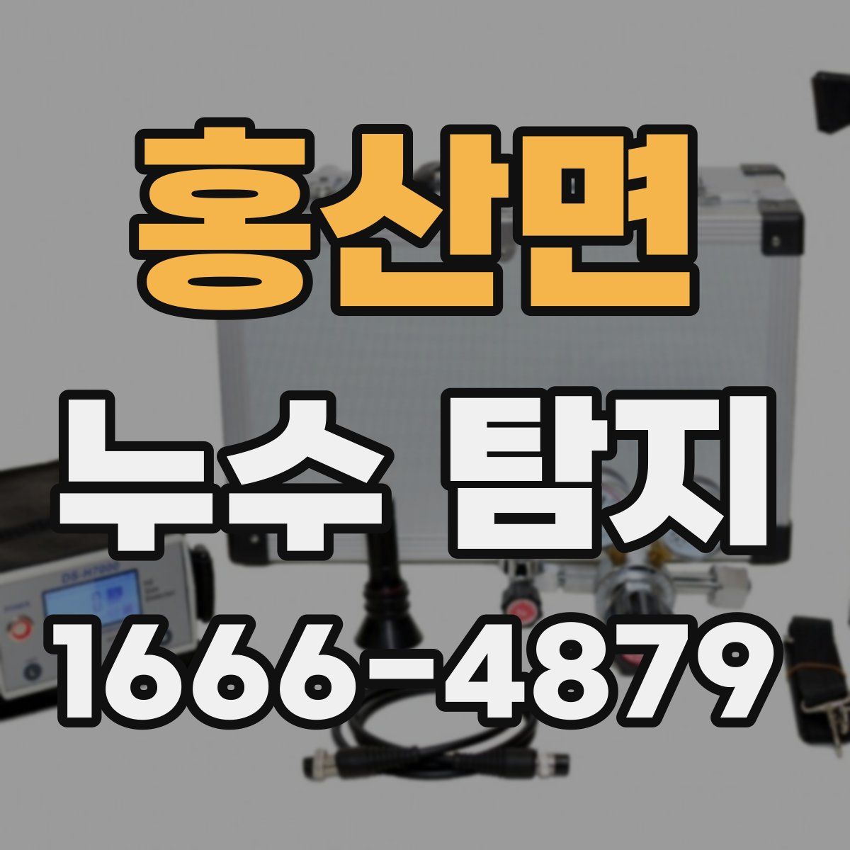 홍산면 누수 탐지
