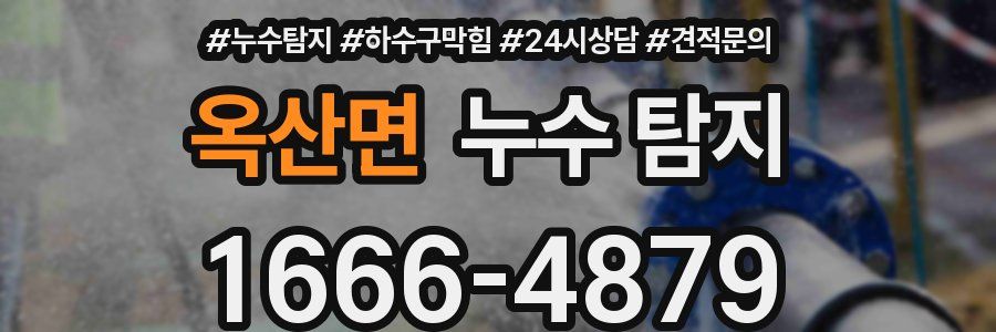 옥산면 누수 탐지