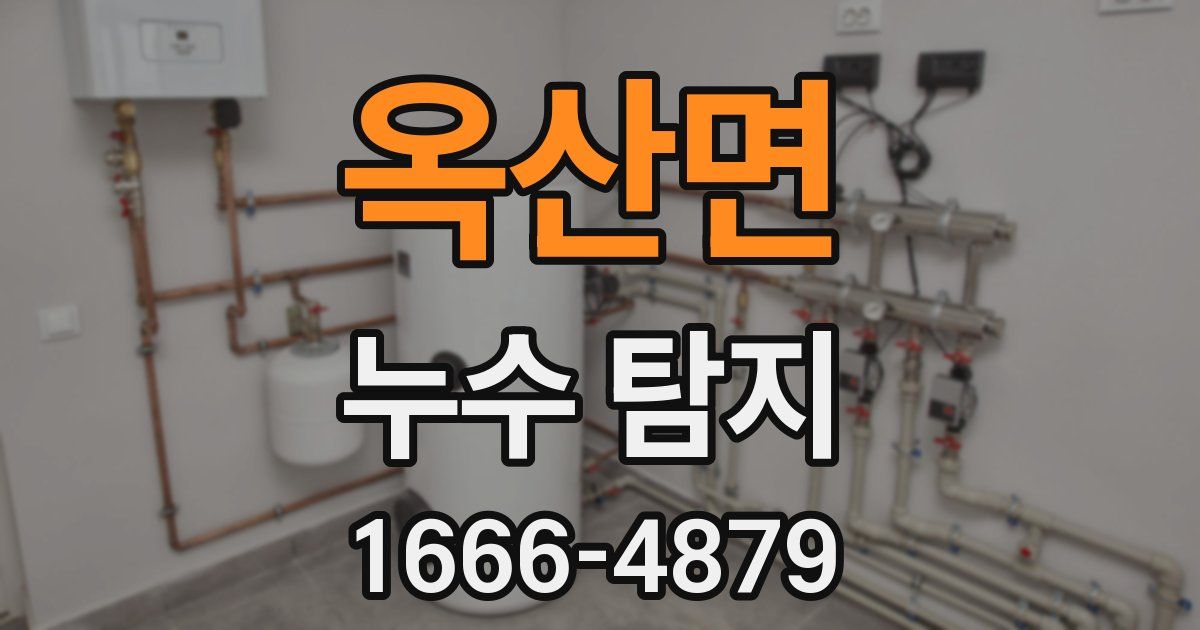 옥산면 누수 탐지