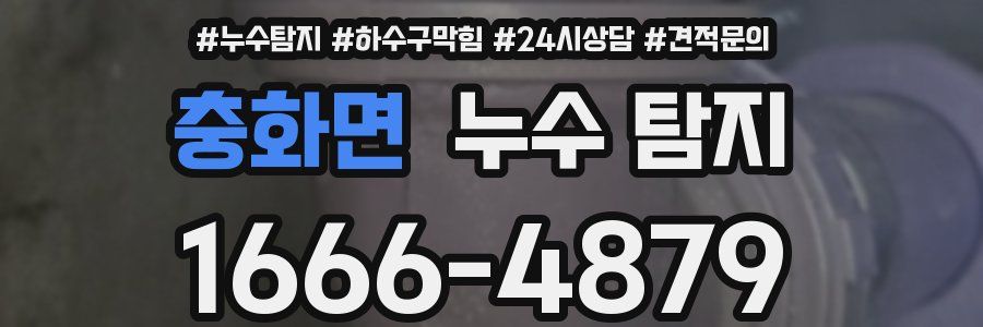 충화면 누수 탐지
